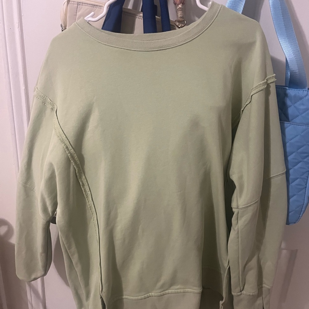 Light Green Oversized Sweatshirt